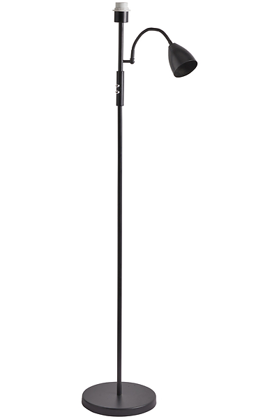 Lampa podłogowa Artemis 2-punktowa metalowa czarna 358440