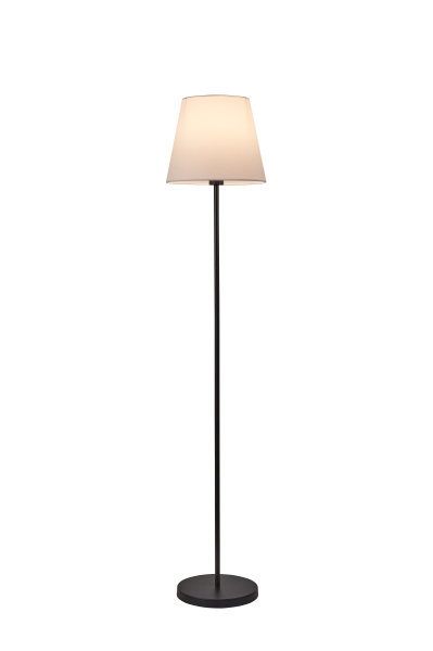 Lampa podłogowa Artemis czarna podstawa ,biały abażur 969836