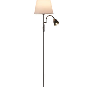 Lampa podłogowa Artemis plus czarna podstawa ,biały abażur 986292 Lampa podłogowa Artemis plus czarna podstawa ,biały abażur 986292