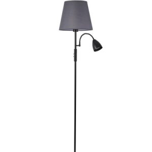 Lampa podłogowa Artemis plus czarna podstawa ,szary abażur 985040 Lampa podłogowa Artemis plus czarna podstawa ,szary abażur 985040