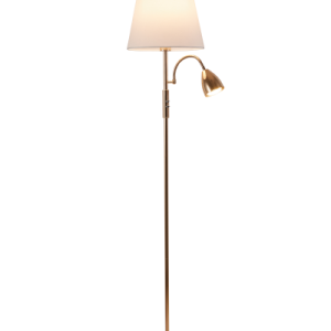 Lampa podłogowa Artemis plus złota podstawa ,biały abażur 986294 Lampa podłogowa Artemis plus złota podstawa ,biały abażur 986294