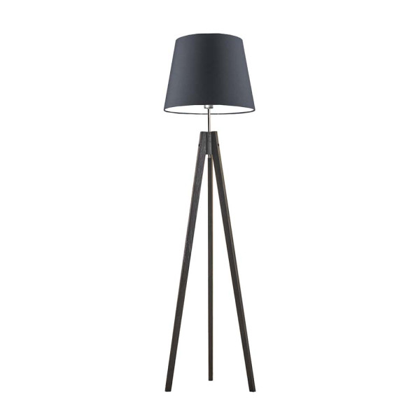Lampa podłogowa ARUBA drewniana do wnętrza Heban/ Grafitowy 922417