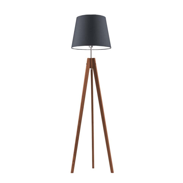 Lampa podłogowa ARUBA elegancki tripod Mahoń/ Grafitowy 922277
