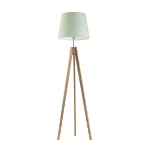 Lampa podłogowa ARUBA na drewnianym statywie Dąb/ Miętowy 922435 Lampa podłogowa ARUBA na drewnianym statywie Dąb/ Miętowy 922435