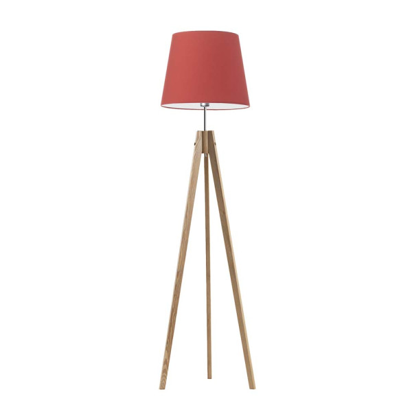 Lampa podłogowa ARUBA styl nordycki Dąb/ Czerwony 922422