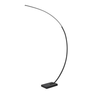 Lampa podłogowa BANGKOK czarna LED 1x18W Ciepła biel 1400lm Trio 883384 Lampa podłogowa BANGKOK czarna LED 1x18W Ciepła biel 1400lm Trio 883384