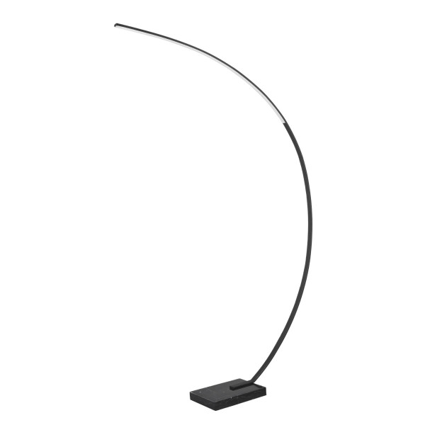 Lampa podłogowa BANGKOK czarna LED 1x18W Ciepła biel 1400lm Trio 883384