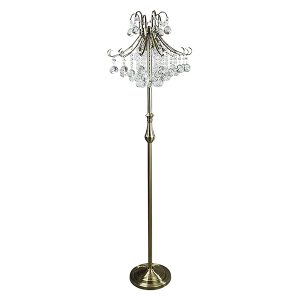 Lampa podłogowa Barcelona 4-punktowa kryształowa miedziana 36552 Lampa podłogowa Barcelona 4-punktowa kryształowa miedziana 36552