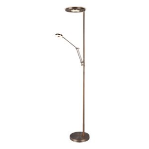 Lampa podłogowa BARI złoto-biała LED 2x38W Odcienie bieli 4600lm Trio 883408 Lampa podłogowa BARI złoto-biała LED 2x38W Odcienie bieli 4600lm Trio 883408