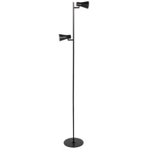 Lampa podłogowa BERG czarna LED 2x7W Ciepła biel 880lm Polux 891804 Lampa podłogowa BERG czarna LED 2x7W Ciepła biel 880lm Polux 891804