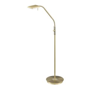 Lampa podłogowa BERGAMO złoto-biała LED 1x12W Ciepła biel 1100lm Trio 891856 Lampa podłogowa BERGAMO złoto-biała LED 1x12W Ciepła biel 1100lm Trio 891856