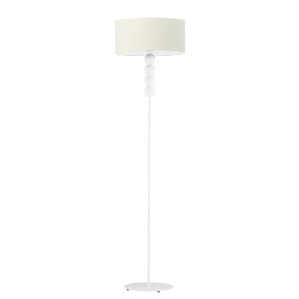 Lampa podłogowa BERMUDY – elegancka lampa stojąca Biały/Ecru 900184