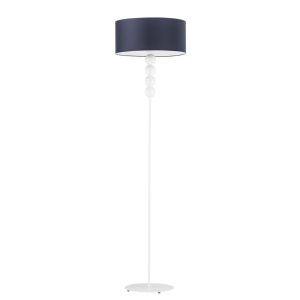Lampa podłogowa BERMUDY – lampa stojąca do salonu Biały/Granatowy 900215 Lampa podłogowa BERMUDY – lampa stojąca do salonu Biały/Granatowy 900215