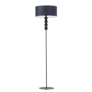 Lampa podłogowa BERMUDY – lampa stojąca do salonu Czarny/ Granatowy 900139 Lampa podłogowa BERMUDY – lampa stojąca do salonu Czarny/ Granatowy 900139