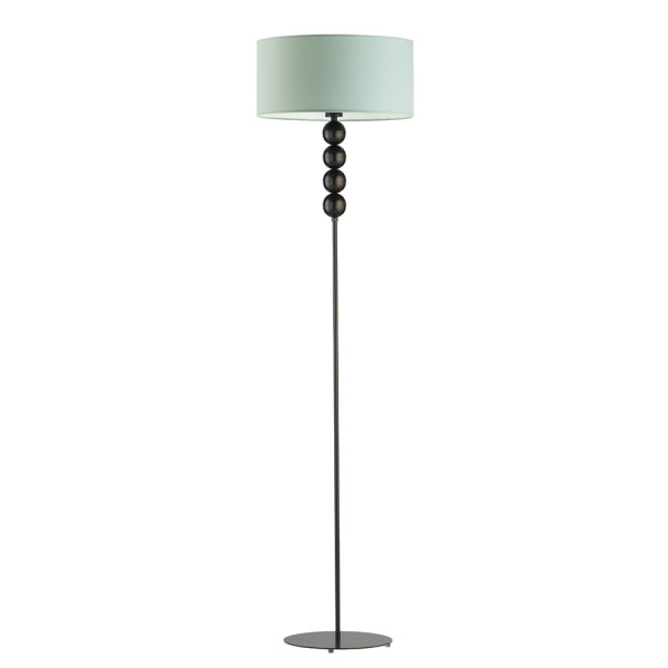 Lampa podłogowa BERMUDY – lampa stojąca do salonu Czarny/ Miętowy 900171