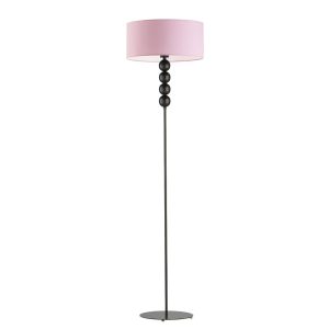 Lampa podłogowa BERMUDY – lampa stojąca do sypialni Czarny/ Jasny Różowy 900211 Lampa podłogowa BERMUDY – lampa stojąca do sypialni Czarny/ Jasny Różowy 900211