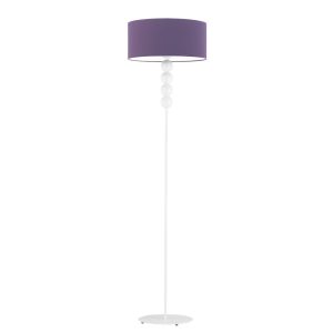 Lampa podłogowa BERMUDY – lampa stojąca z ozdobnym stelażem Biały/Fioletowy 900181 Lampa podłogowa BERMUDY – lampa stojąca z ozdobnym stelażem Biały/Fioletowy 900181