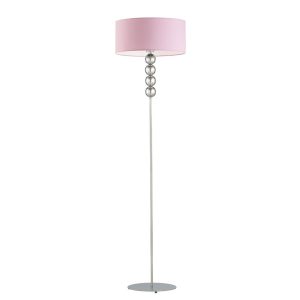 Lampa podłogowa BERMUDY – stylowa lampa stojąca Srebrny/ Jasny Różowy 897180 Lampa podłogowa BERMUDY – stylowa lampa stojąca Srebrny/ Jasny Różowy 897180