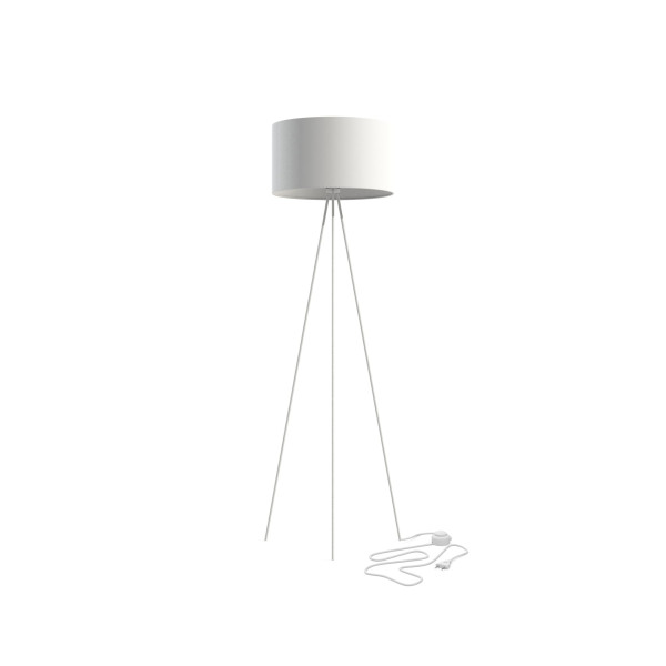 Lampa podłogowa biała CADILAC 1xE27x40W wym:156x50x50cm Nowodvorski 891777