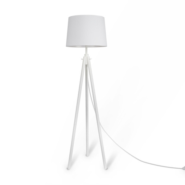 Lampa podłogowa biała CALVIN 1xE27x60W wym:161,5x60,7x60,7cm Maytoni 883484