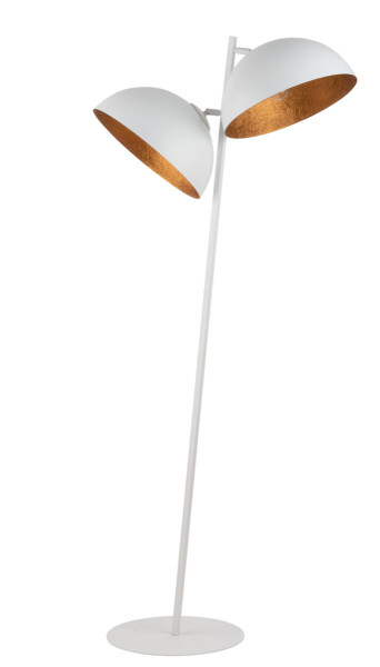 Lampa podłogowa biało-miedziana Sfera 2xE27x15W wym:156x60x35cm Sigma 1050137