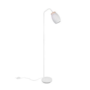 Lampa podłogowa biało-złota BIDAR 1xE27x10W wym:147x40x22cm RL 891652 Lampa podłogowa biało-złota BIDAR 1xE27x10W wym:147x40x22cm RL 891652