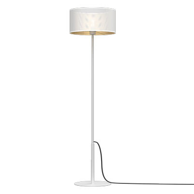Lampa podłogowa biało-złota Loft shade 1xE27x15W wym:150x40x40cm Luminex 1050134