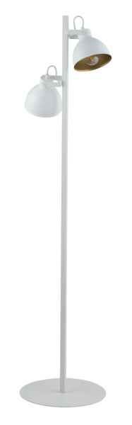 Lampa podłogowa biało-złota Mars 2xE27x15W wym:150x35x35cm Sigma 1050138