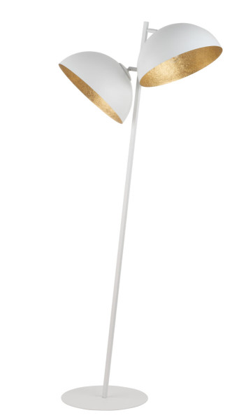 Lampa podłogowa biało-złota Sfera 2xE27x15W wym:156x60x35cm Sigma 1050162