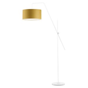 Lampa podłogowa BILBAO nowoczesna salon Biały/ Musztardowy 874257 Lampa podłogowa BILBAO nowoczesna salon Biały/ Musztardowy 874257