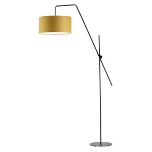 Lampa podłogowa BILBAO nowoczesna salon Czarny/ Musztardowy 874289 Lampa podłogowa BILBAO nowoczesna salon Czarny/ Musztardowy 874289