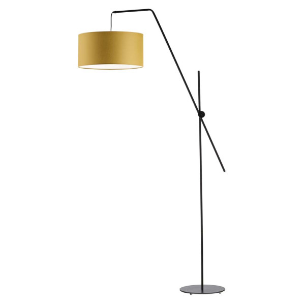 Lampa podłogowa BILBAO nowoczesna salon Czarny/ Musztardowy 874289
