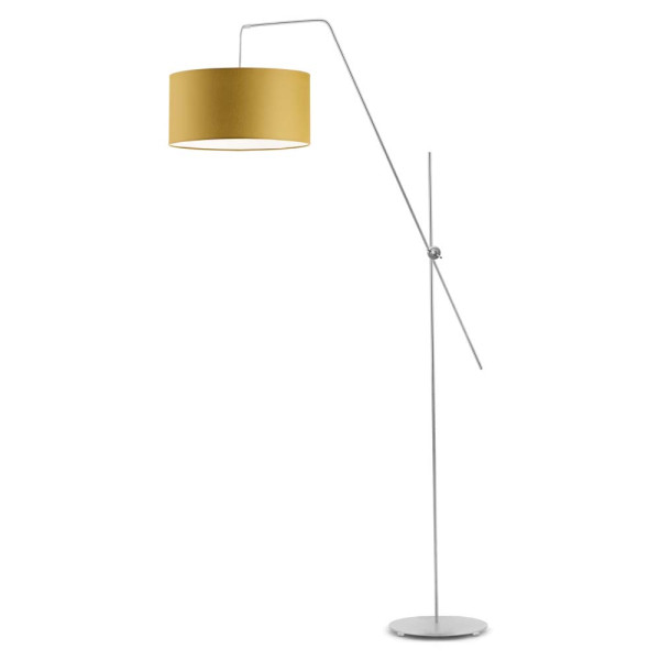 Lampa podłogowa BILBAO nowoczesna salon Srebrny/ Musztardowy 966166