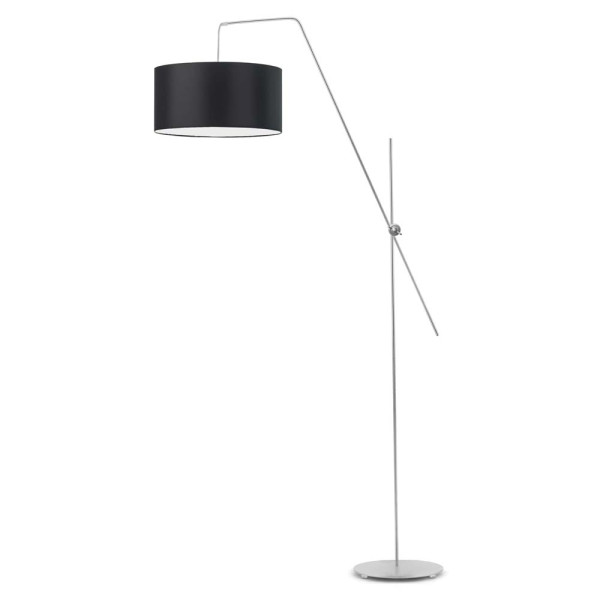 Lampa podłogowa BILBAO regulacja loft Srebrny/ Czarny 965320