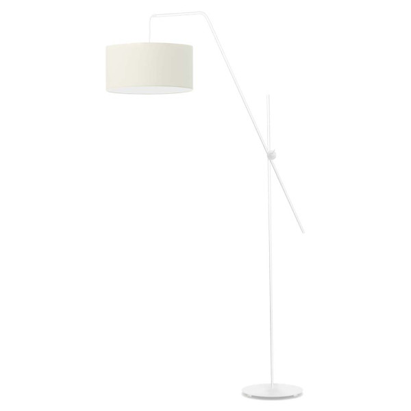 Lampa podłogowa BILBAO z regulacją do czytania Biały/ Ecru 874265