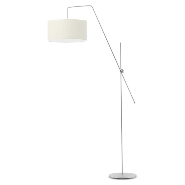 Lampa podłogowa BILBAO z regulacją do czytania Srebrny/ Ecru 965325