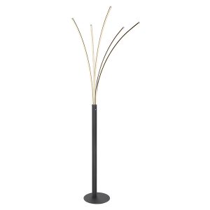 Lampa podłogowa Bizzy LED 5-punktowa metalowa czarna 134603 Lampa podłogowa Bizzy LED 5-punktowa metalowa czarna 134603