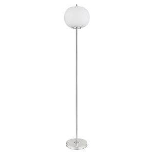 Lampa podłogowa Blacky I metalowa srebrna 134604 Lampa podłogowa Blacky I metalowa srebrna 134604