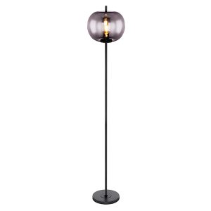 Lampa podłogowa Blacky szklana czarna 53489 Lampa podłogowa Blacky szklana czarna 53489