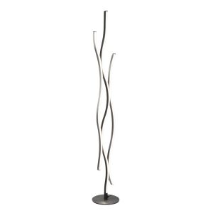 Lampa podłogowa BLAZE srebrno-czarna LED 1x28W Odcienie bieli 3250lm Trio 883391 Lampa podłogowa BLAZE srebrno-czarna LED 1x28W Odcienie bieli 3250lm Trio 883391
