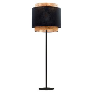 Lampa podłogowa Boho Black tkaninowa czarna 55793 Lampa podłogowa Boho Black tkaninowa czarna 55793