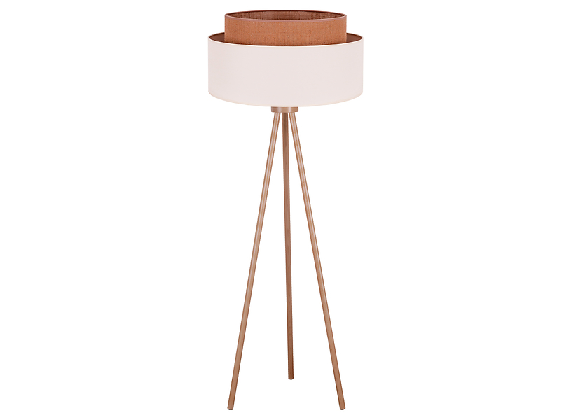 Lampa podłogowa Boho tkaninowa beżowa 333491