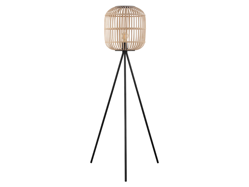 Lampa podłogowa Bordesley stalowa czarna 32565