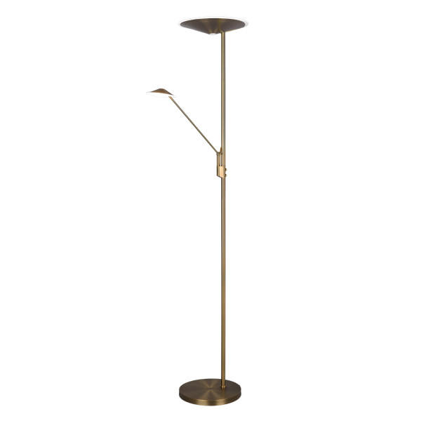 Lampa podłogowa BRANFORD złoto-biała LED 2x30W Odcienie bieli 3500lm Trio 883491