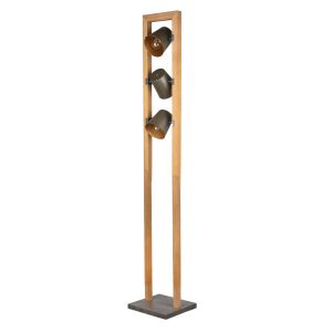 Lampa podłogowa brązowa BELL 3xE14x25W wym:150x25x25cm Trio 891686 Lampa podłogowa brązowa BELL 3xE14x25W wym:150x25x25cm Trio 891686