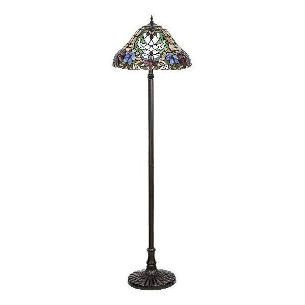 Lampa podłogowa brązowa Mirella 2xE27x60W wym:160x46x46cm Rabalux 959555