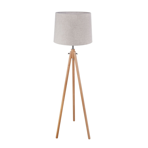 Lampa podłogowa brązowo-beżowa CALVIN 1xE27x60W wym:161,5x51x51cm Maytoni 883444