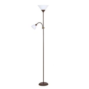 Lampa podłogowa brązowo-biała Action 2xE27x60W wym:178×24,2×24,2cm Rabalux 964586 Lampa podłogowa brązowo-biała Action 2xE27x60W wym:178×24,2×24,2cm Rabalux 964586