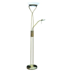 Lampa podłogowa brązowo-biała Gamma 2xR7sx60W wym:174x32x32cm Rabalux 954067 Lampa podłogowa brązowo-biała Gamma 2xR7sx60W wym:174x32x32cm Rabalux 954067