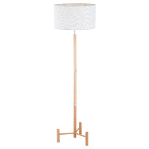 Lampa podłogowa brązowo-biała SUPRA 1xE27x15W wym:155x45x45cm Alfa 891723 Lampa podłogowa brązowo-biała SUPRA 1xE27x15W wym:155x45x45cm Alfa 891723